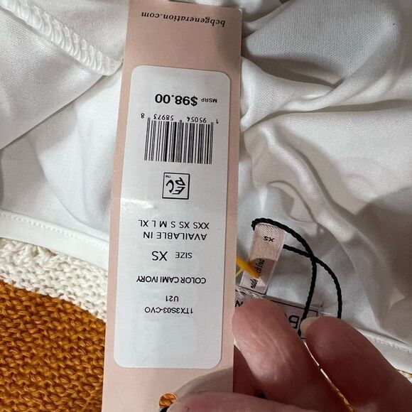 Revolve BCBGENERATION Sweater Halter Dress in‎ Ivory & Caramel Spice XS Women’s - Picture 5 of 11